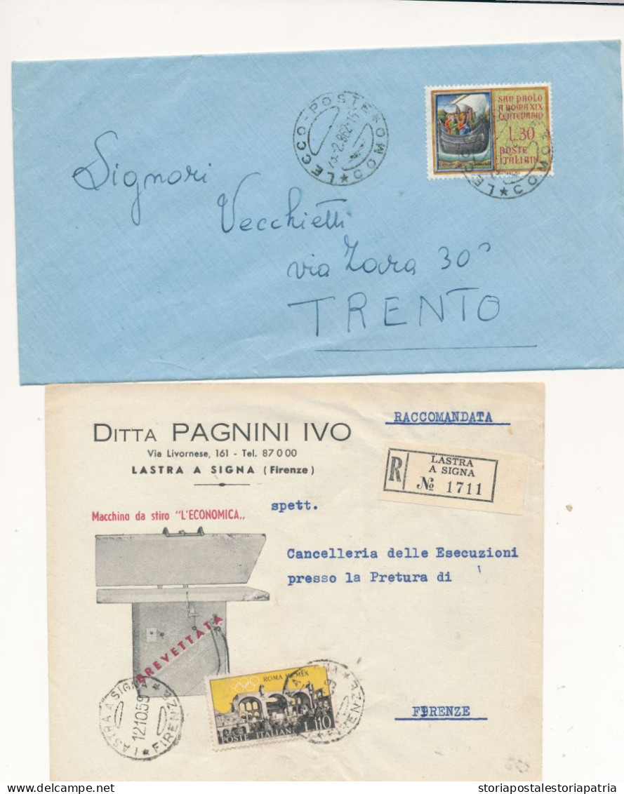 1948/60 REPUBBLICA LOTTO DI 86 BUSTE CON SINGOLI ISOLATI COMMEMORATIVI