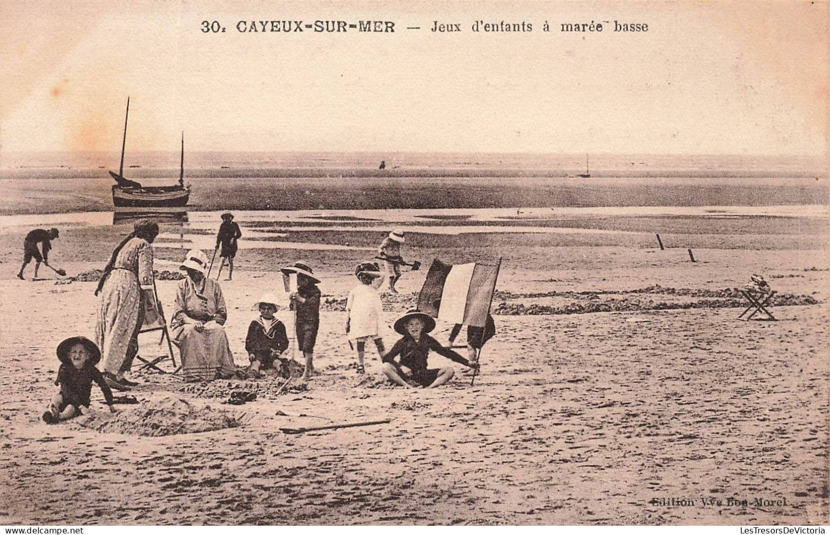 FRANCE - Cayeux Sur Mer - Jeux D'enfants à Marée Basse - Carte Postale Ancienne - Cayeux Sur Mer