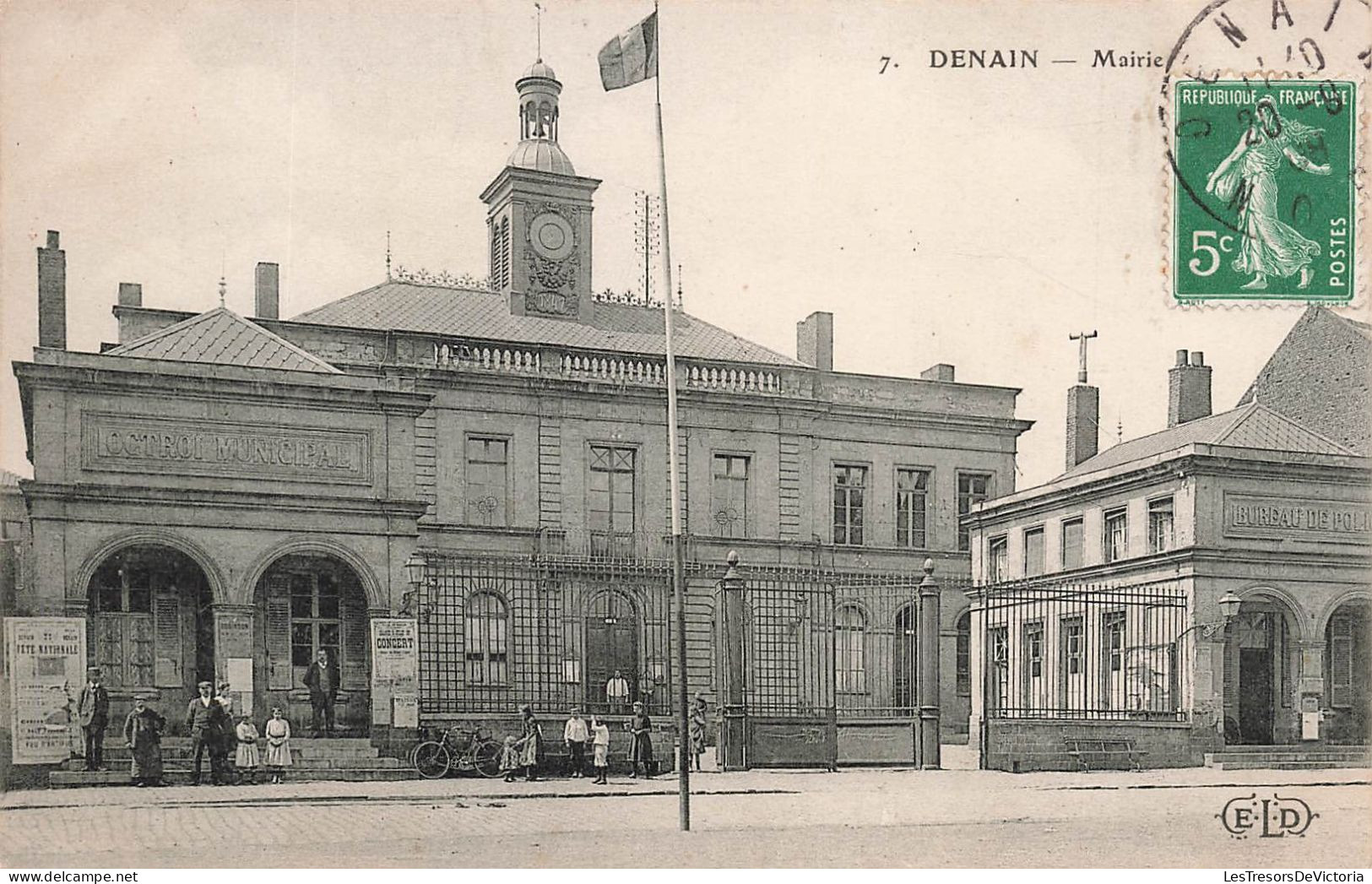 FRANCE - Denain - Mairie - Carte Postale Ancienne - Denain