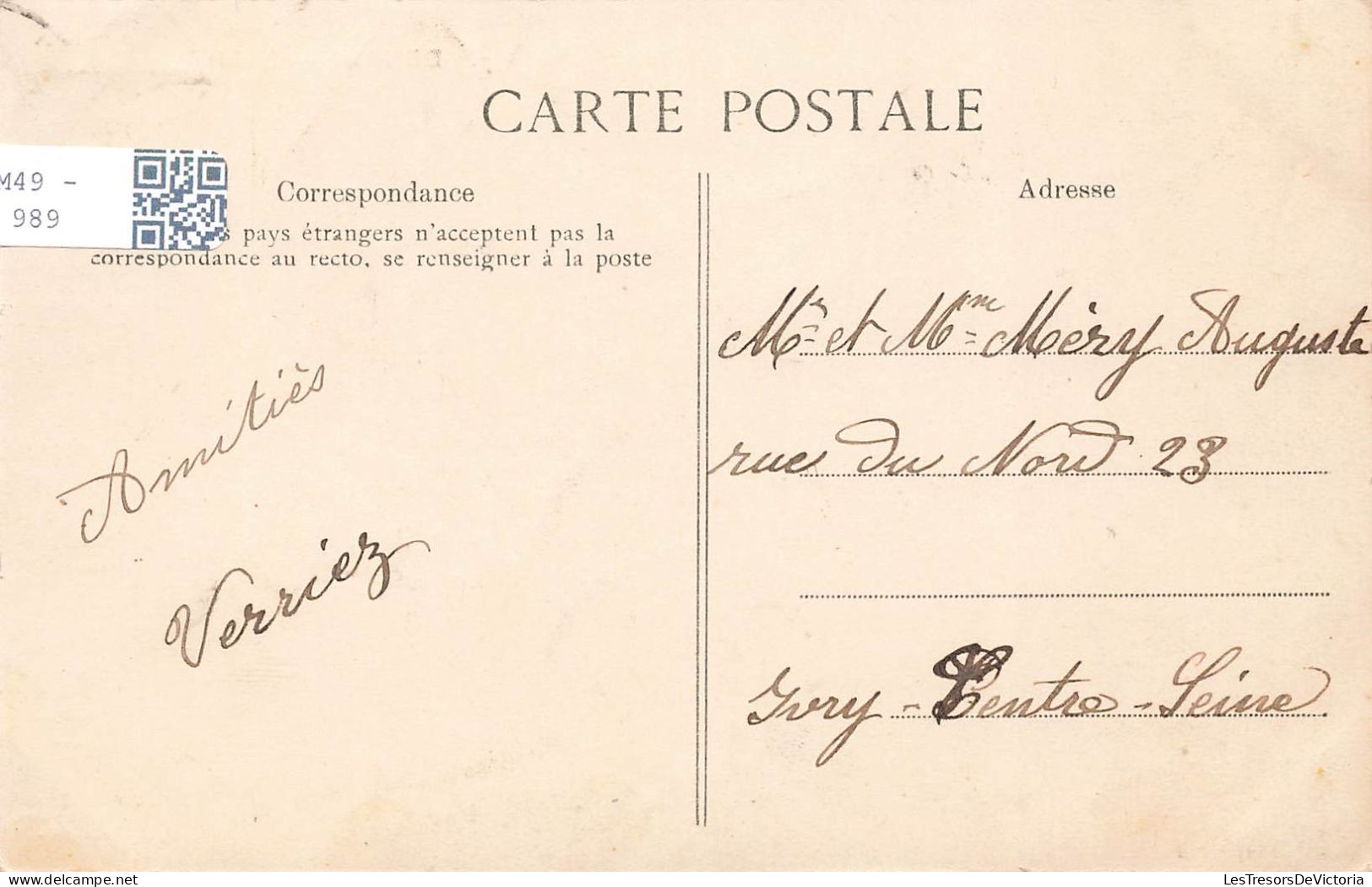 FRANCE - Denain - Mairie - Carte Postale Ancienne - Denain
