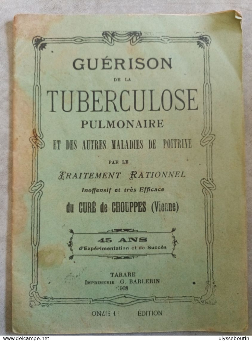 Guérison De La Tuberculose Curé De Chouppes - Advertising