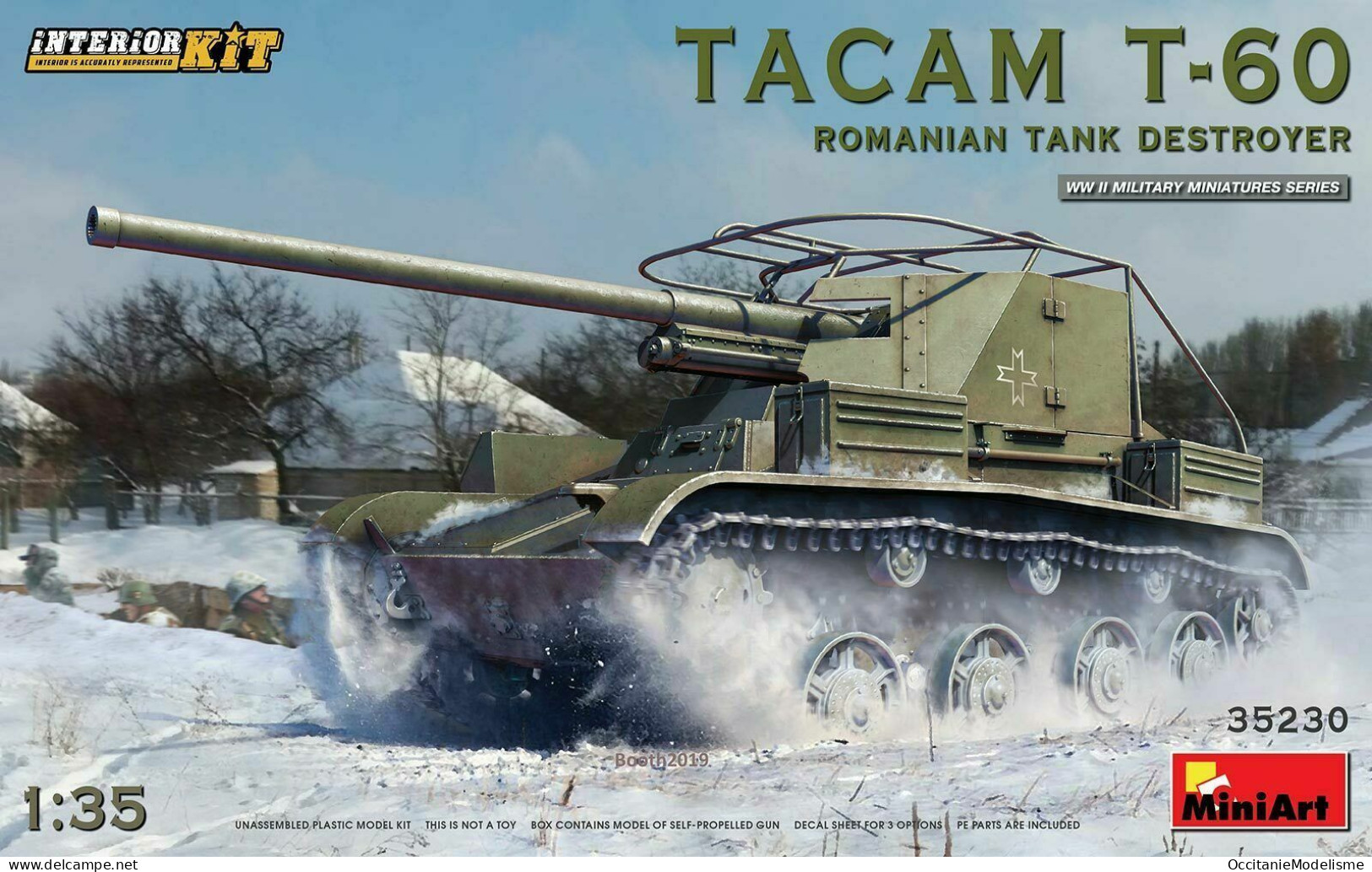 Miniart - CHAR TACAM T-60 Romanian Tank Destroyer Maquette Réf. 35230 Neuf NBO 1/35 - Militär