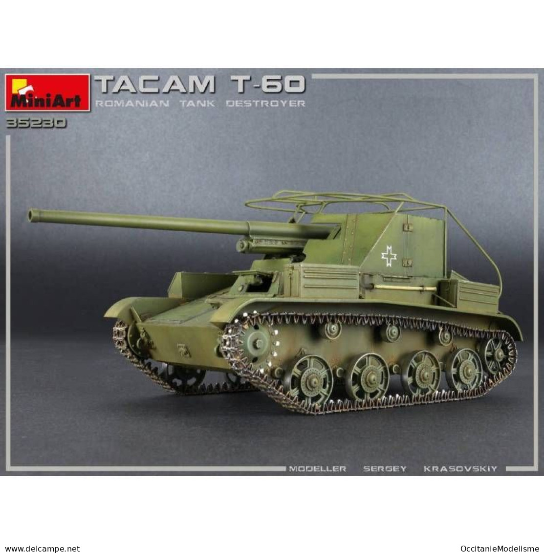 Miniart - CHAR TACAM T-60 Romanian Tank Destroyer Maquette Réf. 35230 Neuf NBO 1/35 - Véhicules Militaires