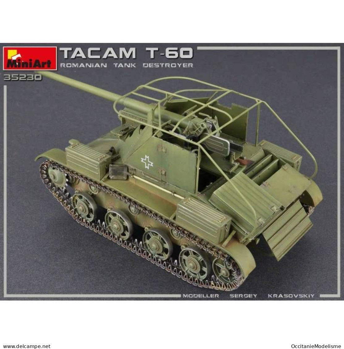 Miniart - CHAR TACAM T-60 Romanian Tank Destroyer Maquette Réf. 35230 Neuf NBO 1/35 - Militär