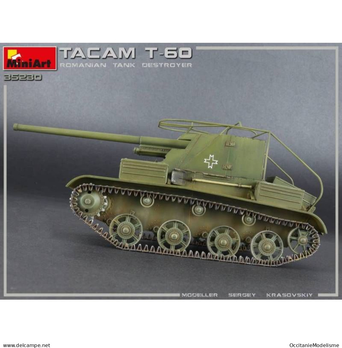 Miniart - CHAR TACAM T-60 Romanian Tank Destroyer Maquette Réf. 35230 Neuf NBO 1/35 - Véhicules Militaires