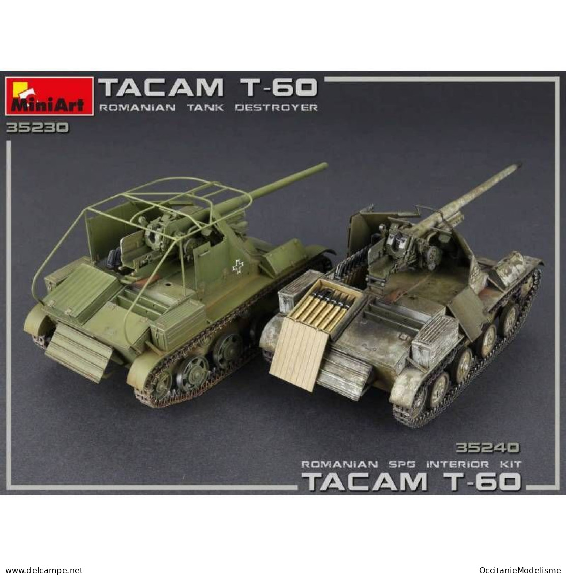 Miniart - CHAR TACAM T-60 Romanian tank destroyer maquette réf. 35230 Neuf NBO 1/35