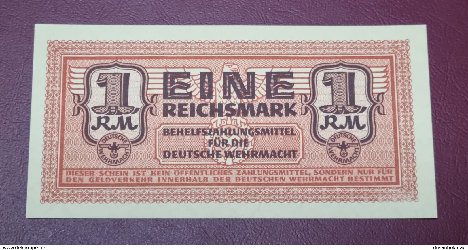 Germany, 1 Reichsmark 1942, Pick M39 UNC Rare - Sonstige & Ohne Zuordnung