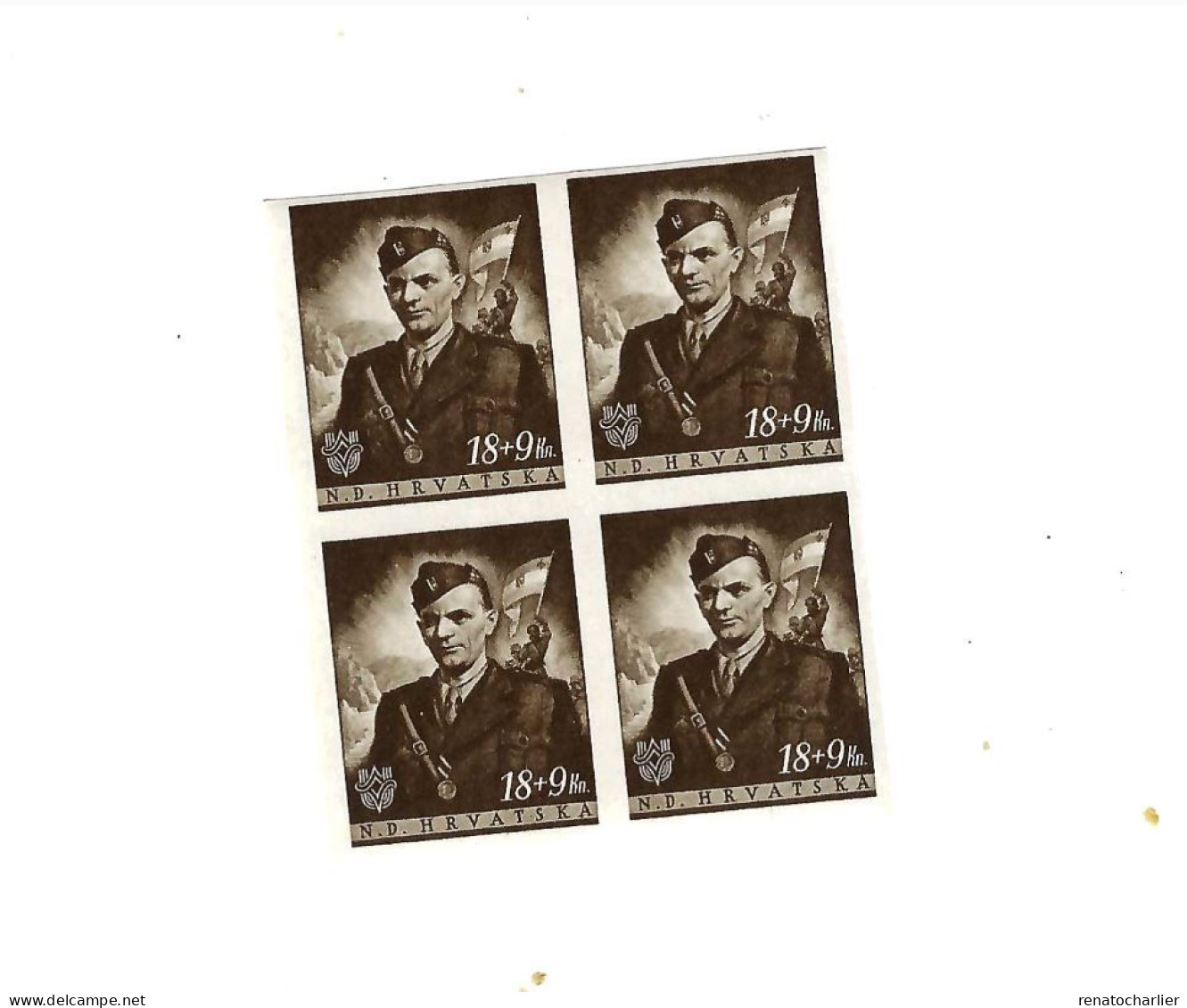 Soldat.MNH,Neuf Sans Charnière.Bloc De 4. - Kroatien