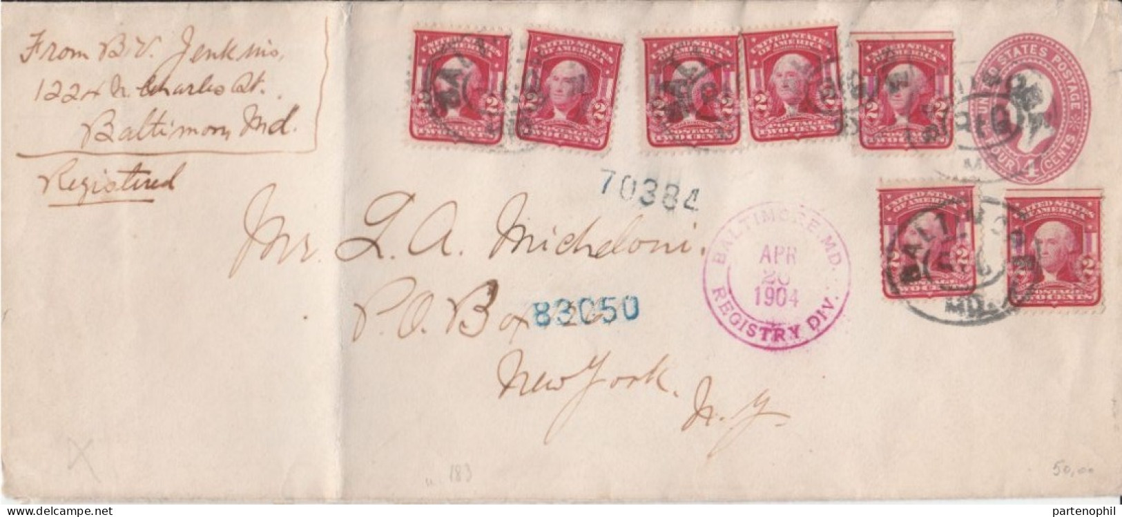 USA United States Stati Uniti 1904  - Postal History  Postgeschichte - Storia Postale - Histoire Postale - Cartas & Documentos