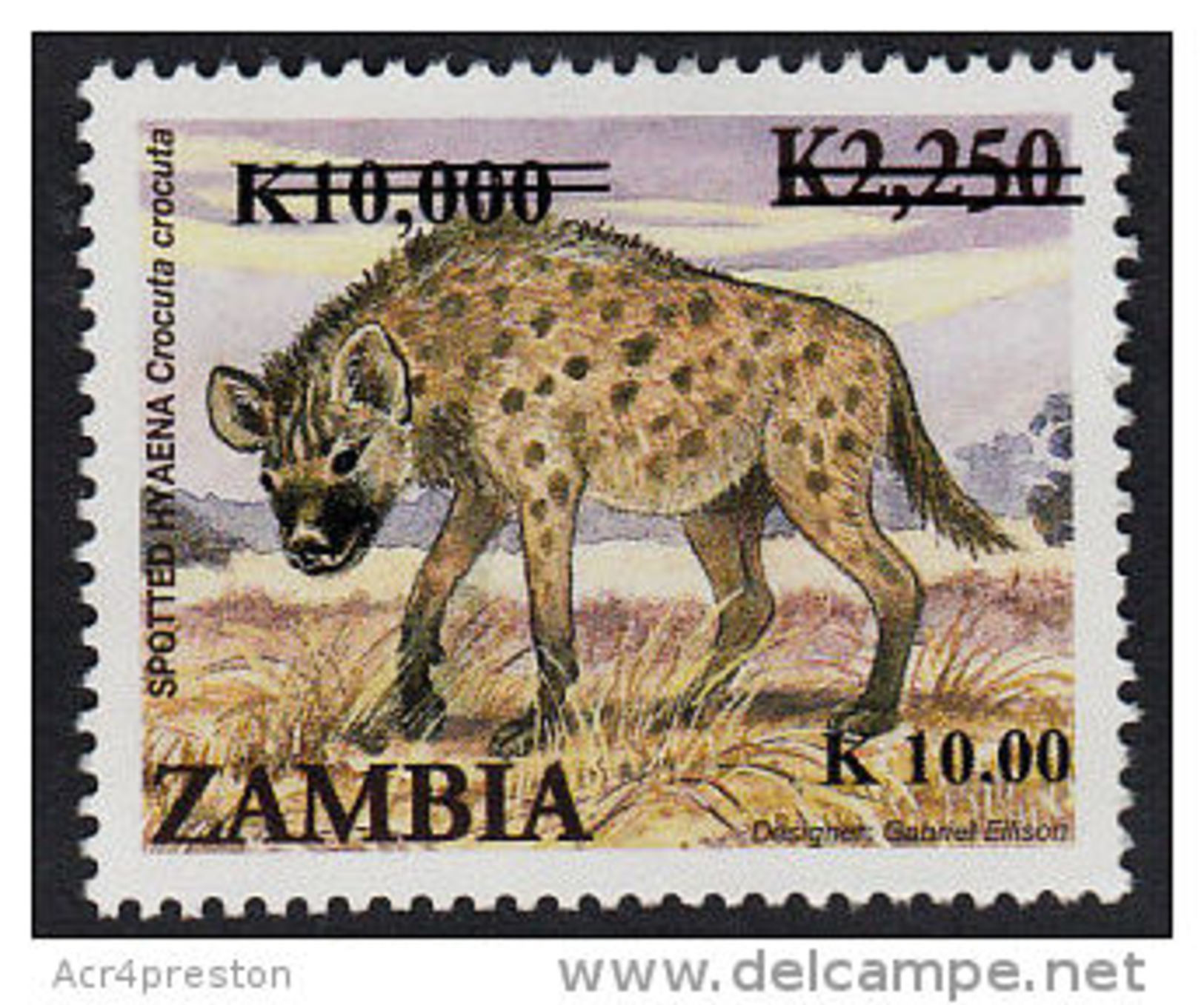 Zm1104 ZAMBIA 2013, SG1104 New Currency K10.00 On  K10,000 On K2,250 Animals  MNH - Zambie (1965-...)
