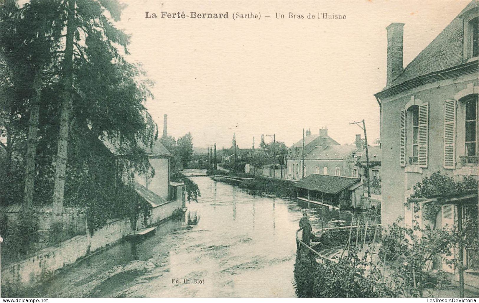 FRANCE - La Ferté Bernard - Un Bras De L'huisne - Carte Postale Ancienne - La Ferte Bernard