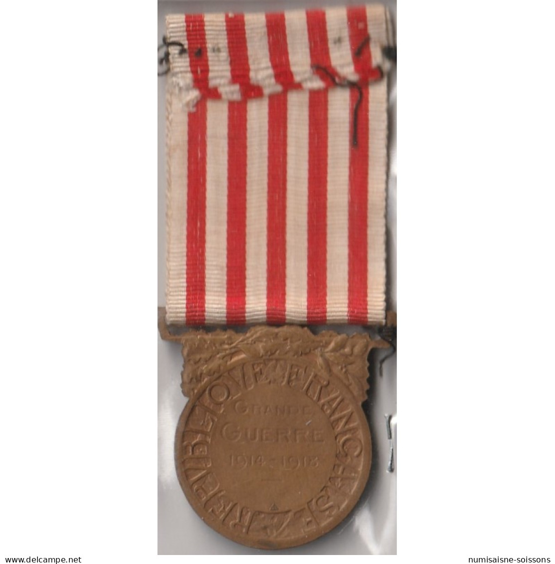 MEDAILLE COMMEMORATIVE – GUERRE 1914-1918 - Andere & Zonder Classificatie