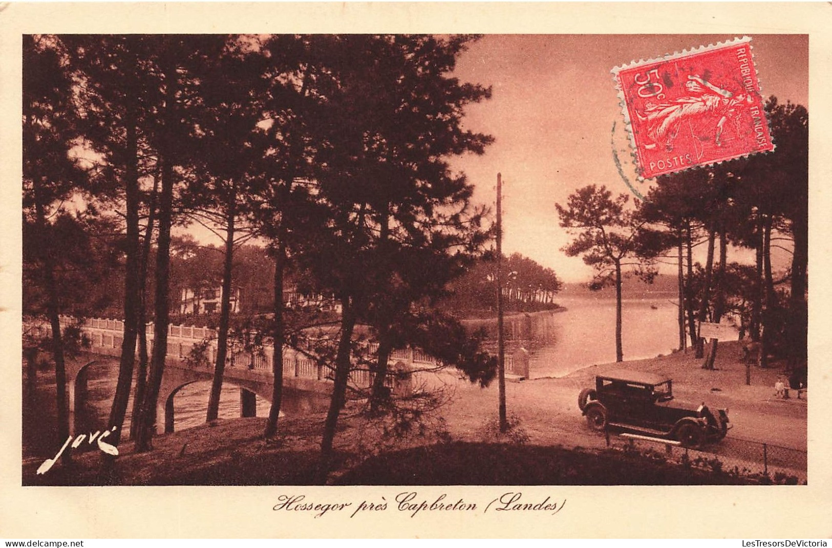 FRANCE - Hossegor - Près Capbreton - Le Pont Et Le Lac - Carte Postale Ancienne - Hossegor