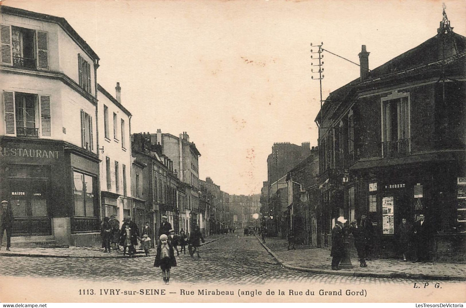 FRANCE - Ivry Sur Seine - Rue Mirabeau - Angle De La Rue Du Grand Gord - Carte Postale Ancienne - Ivry Sur Seine