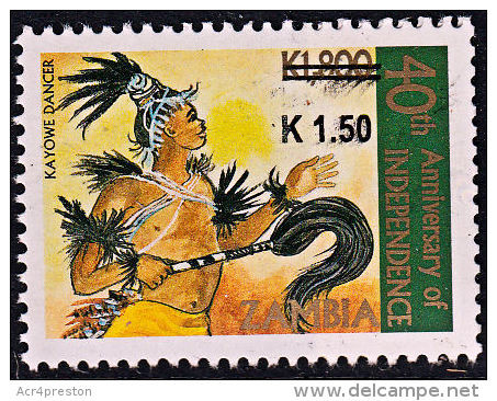 Zm1124 ZAMBIA 2014, K1.50 On K1,800 40th Anniv Independence  MNH (Issued 02-05-2014) - Zambie (1965-...)