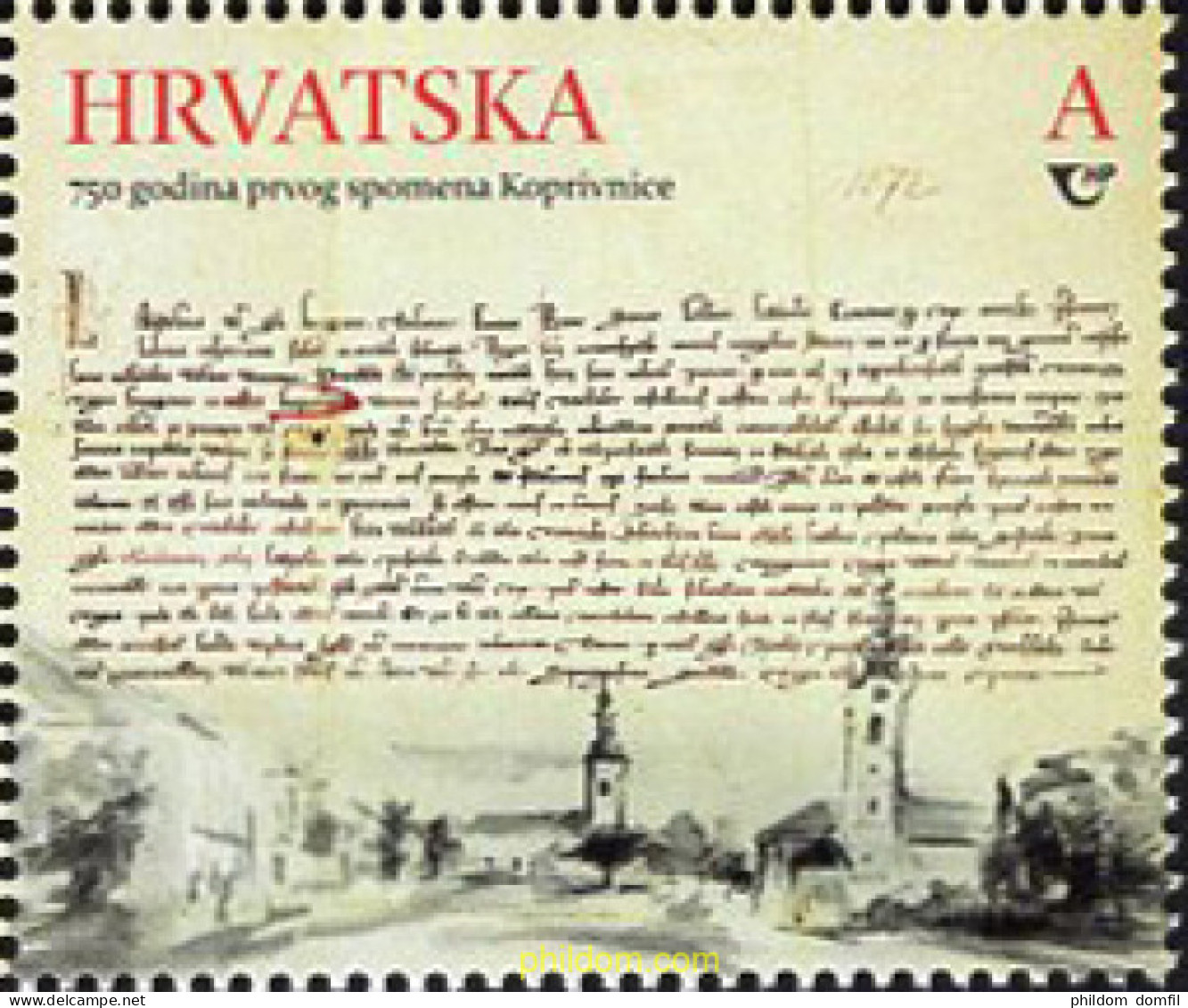 671600 MNH CROACIA 2022 750 AÑOS DE LA PRIMERA MENCIÓN DE KOPRIVNICA - Kroatien