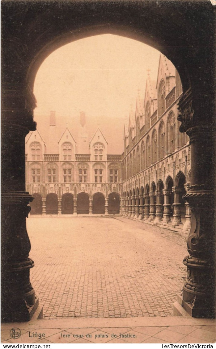 BELGIQUE - Liège - Première Cour Du Palais De Justice - Carte Postale Ancienne - Liege