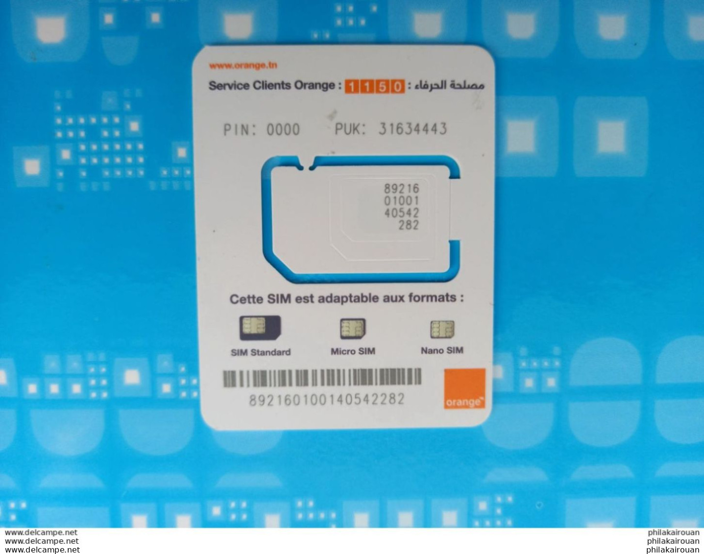 Carte SIM Mini Orange - Tunisie