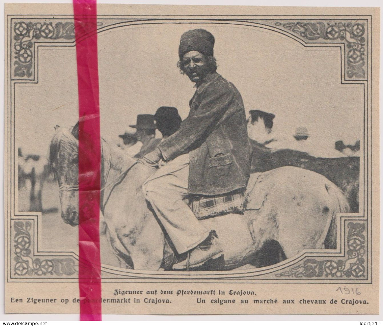 Crajova - Zigeuner , Csigane - Orig. Knipsel Coupure Tijdschrift Magazine - 1916 - Unclassified