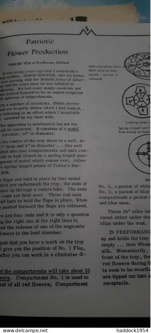 Magigram Presentation Copy EDWIN HOOPER The Supreme Magic Magazine 1977 - Other & Unclassified