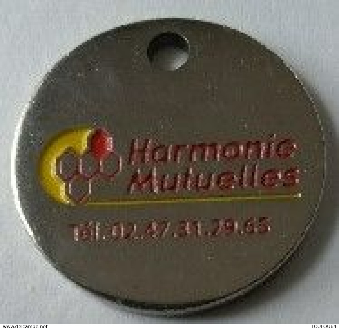 Jeton De Caddie - Assurances - HARMONIE MUTUELLES - En Métal - - Trolley Token/Shopping Trolley Chip