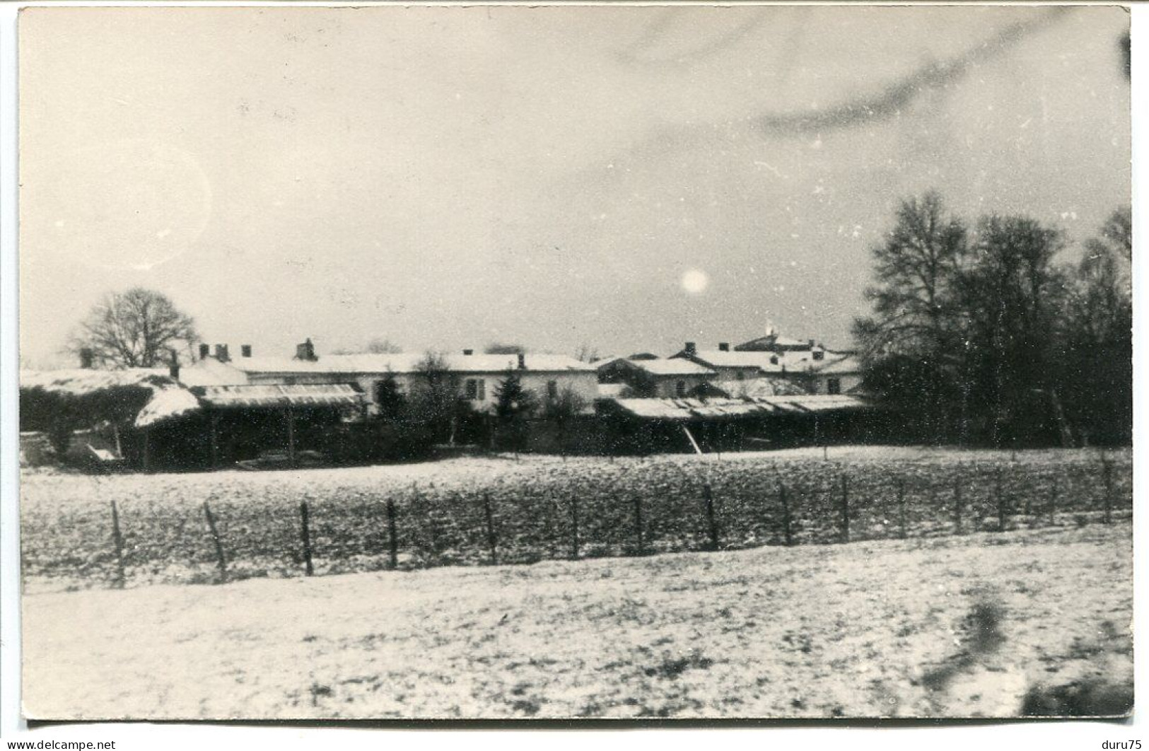 A Identifier *Ancienne Photo Carte Non écrite * Village De Campagne Enneigé (neige) Non Situé - Fotos