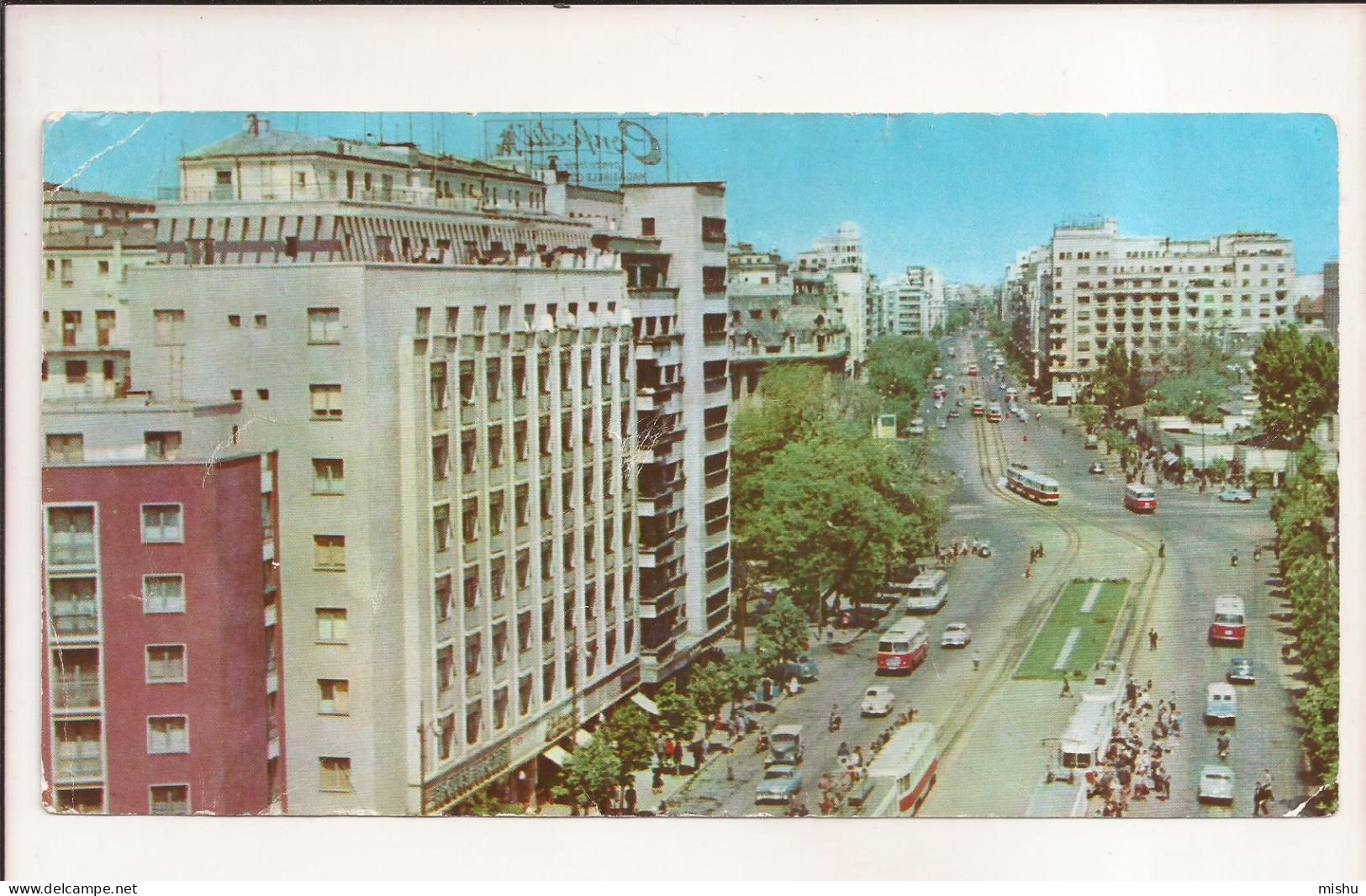 RF34 - Postcard - ROMANIA - Bucuresti, Bdul N. Balcescu, Format Lung. Circulated 1963 - Romania