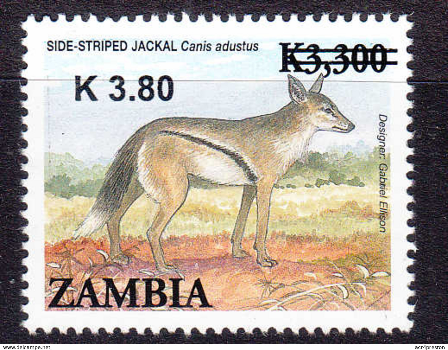 Zm1129 ZAMBIA 2014, NEW ISSUE K3.80 On K3,300 Animals MNH - Zambie (1965-...)