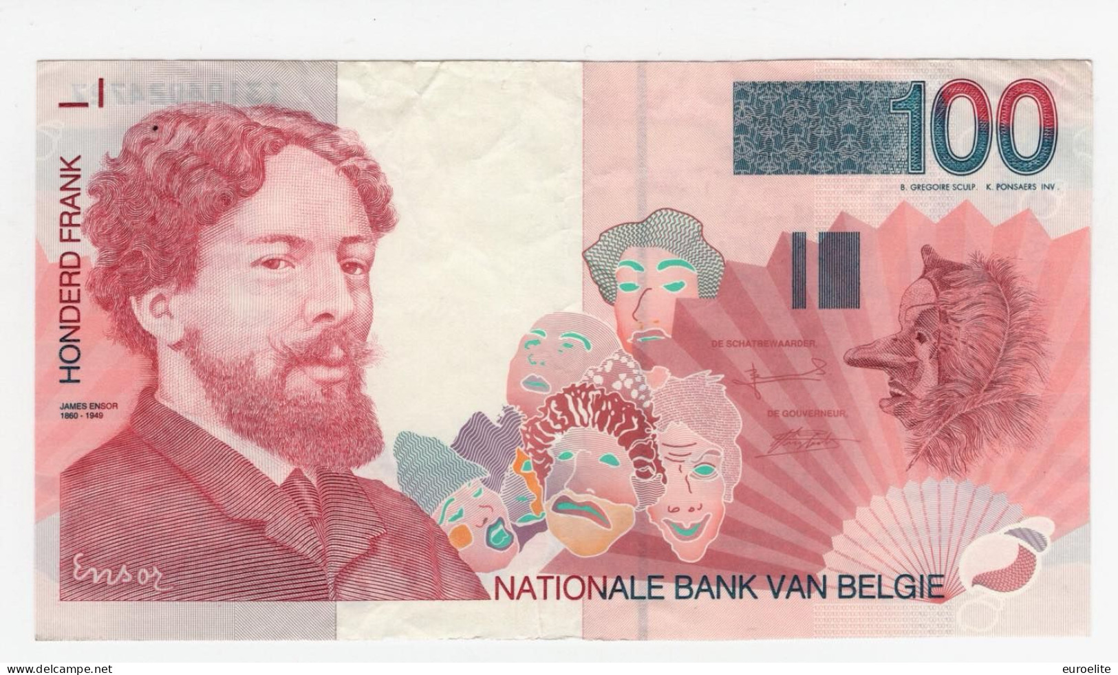 Belgio - 100 Francs 1995/2001 - [ 9] Sammlungen