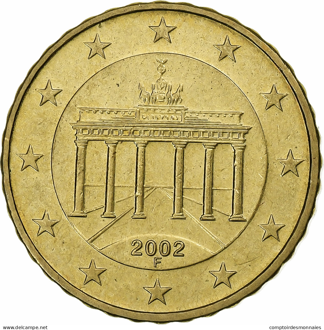 République Fédérale Allemande, 10 Euro Cent, 2002, Stuttgart, Laiton, SPL - Allemagne