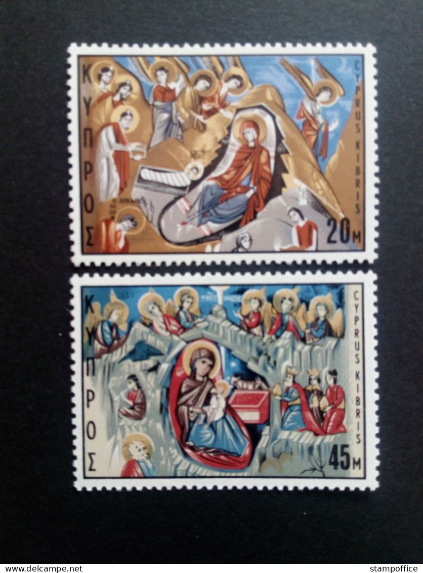 ZYPERN MI-NR. 328-329 POSTFRISCH(MINT) WEIHNACHTEN 1969 FRESKO - Kerstmis