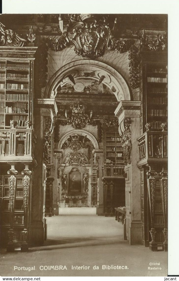 Portugal - Coimbra - Interior Da Biblioteca - Coimbra