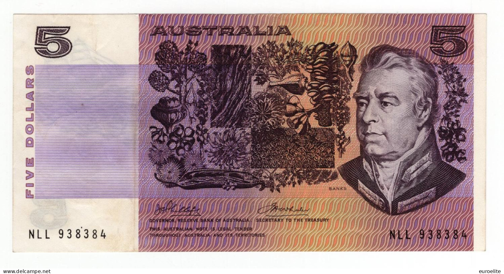 Australia - Elisabetta II (1952-2022) 5 Dollari 1974 - Moneta Locale