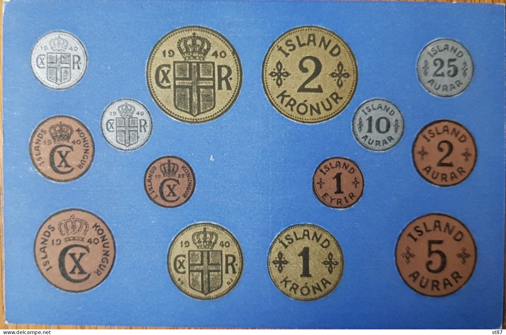 Iceland Old Coins - Island