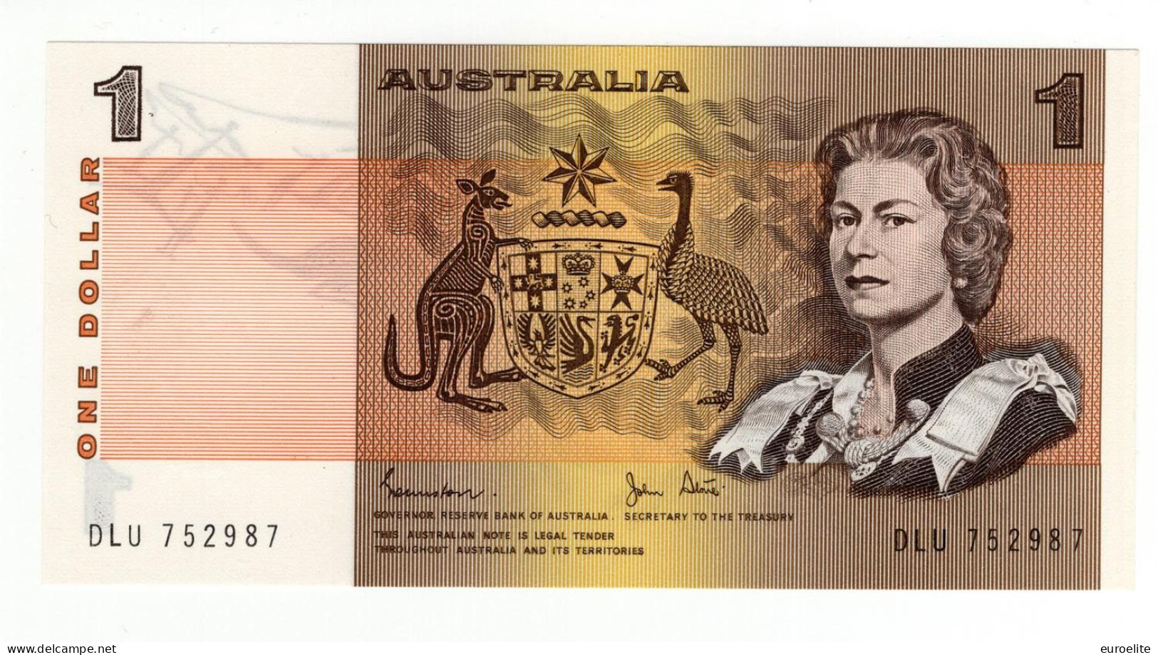 Australia - Elisabetta II (1952-2022) 1 Dollaro 1983 - 1974-94 Australia Reserve Bank (papier)