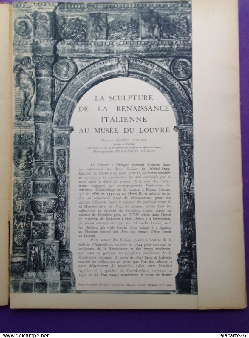 LE LOUVRE - SCULPTURE DE LA RENAISSANCE ITALIENNE - Arte