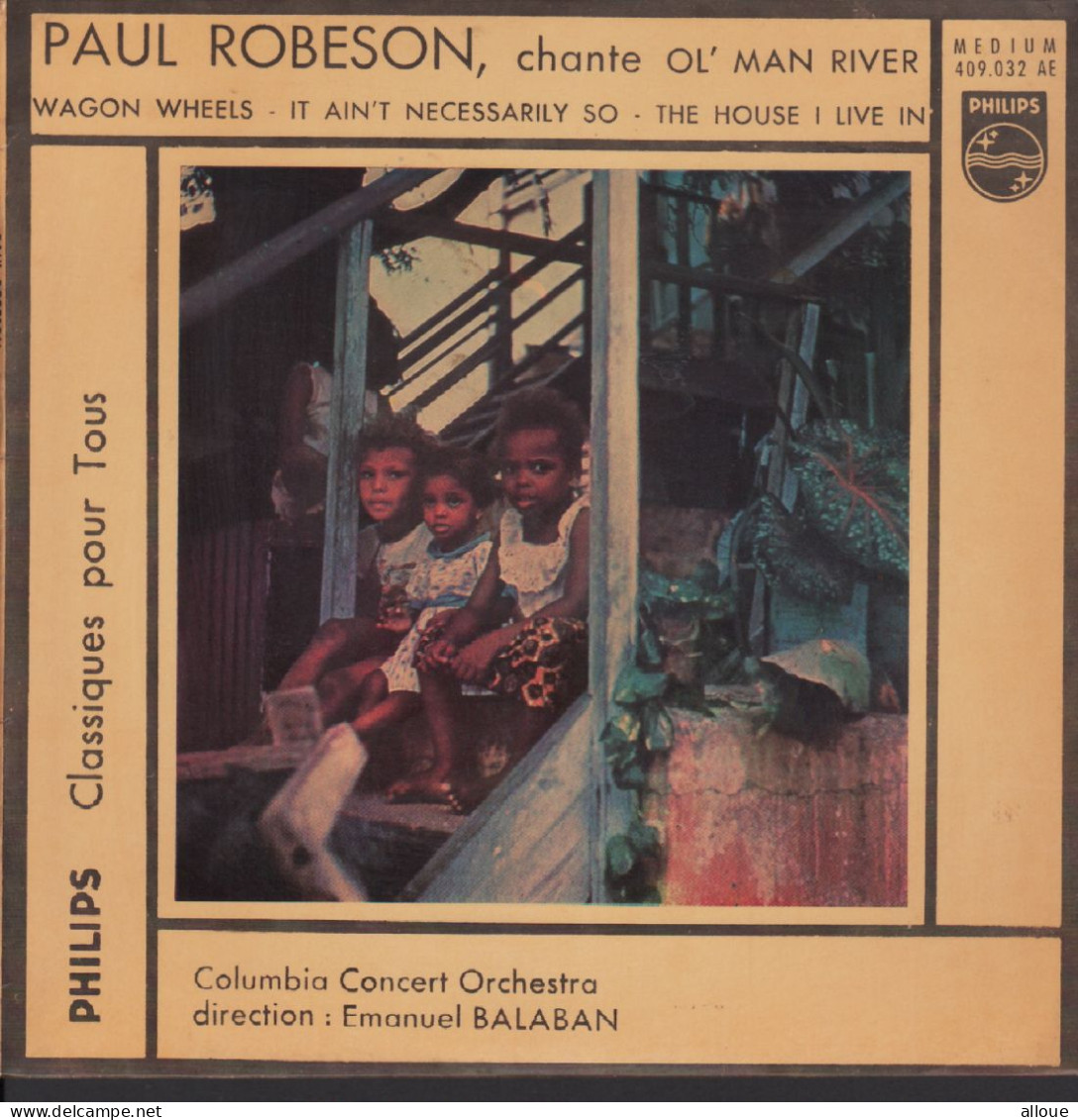 PAUL ROBESON - FR EP - OL' MAN RIVER + 3 - Opéra & Opérette