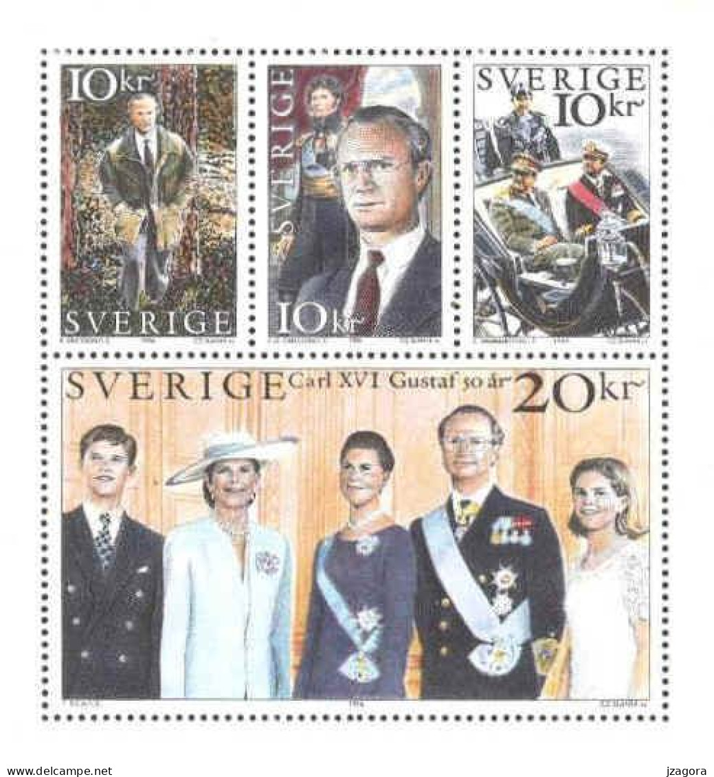 KING CARL XVI GUSTAF FAMILLE ROYALE ROYAL FAMILY OF SWEDEN SCHWEDEN SUEDE 1996 Mi MH 213 1933-1936 MNH  Slania - Royalties, Royals