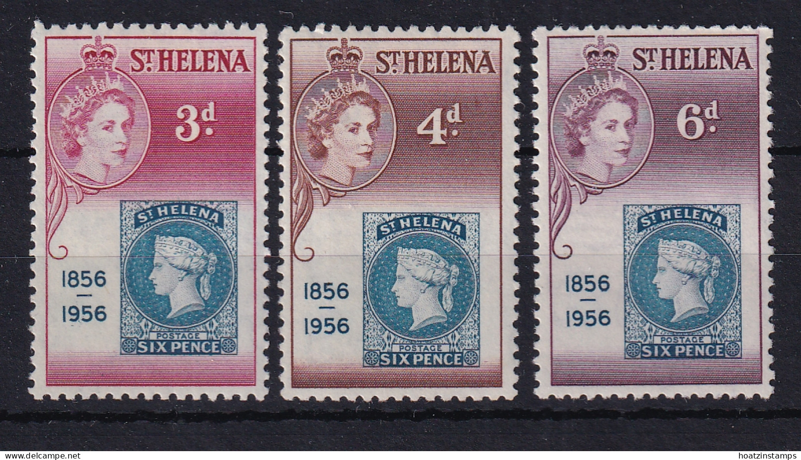 St Helena: 1956   Stamp Centenary       MH - Saint Helena Island