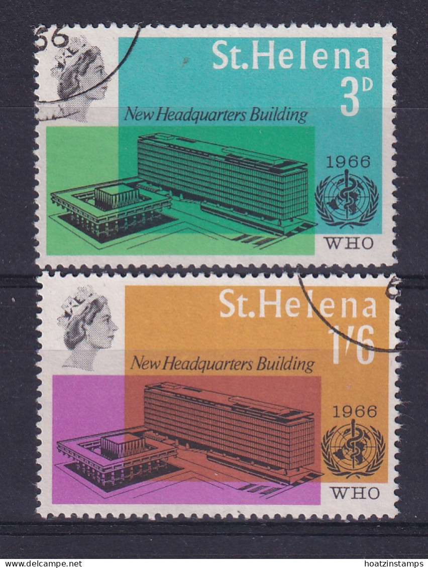 St Helena: 1966   W.H.O. HQ Inauguration       Used - Sint-Helena