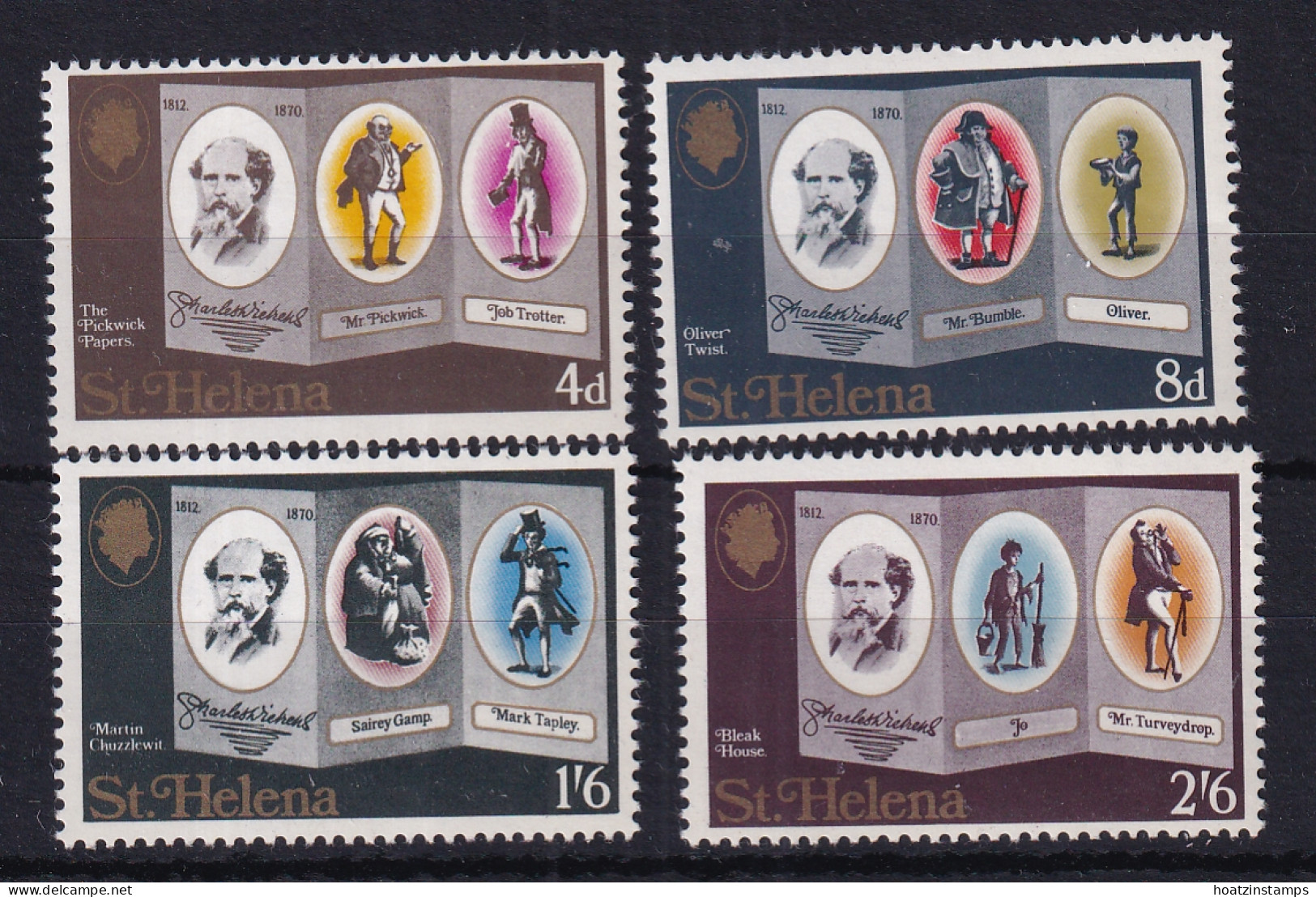 St Helena: 1970   Death Centenary Of Charles Dickens    MNH - Saint Helena Island