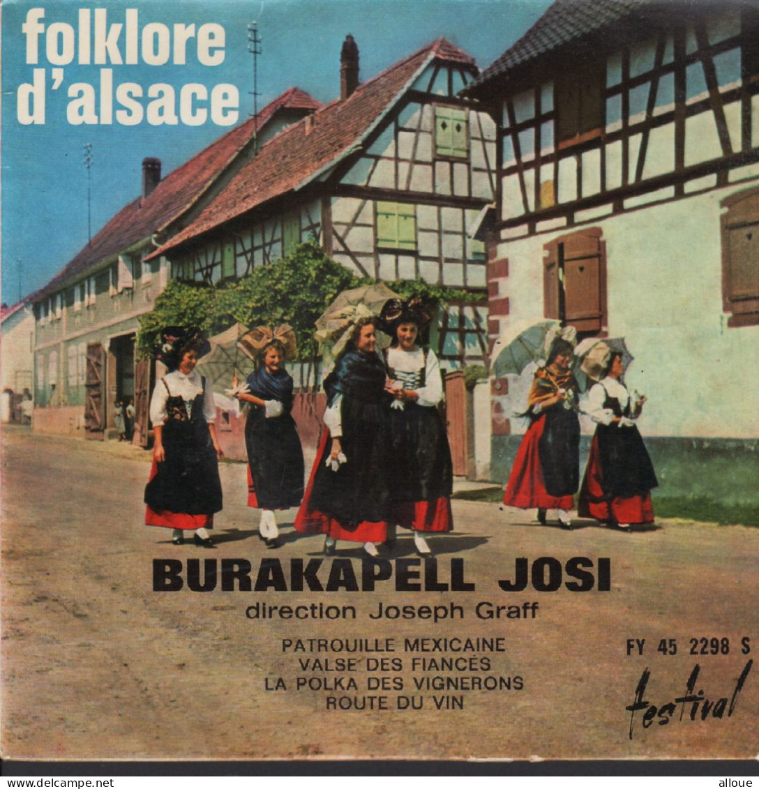 BURAKAPELL JOSI / DIRECTION JOSEPH GRAFF - FOLKLORE D'ALSACE - FR EP - PATROUILLE MEXICAINE + 3 - Musiques Du Monde