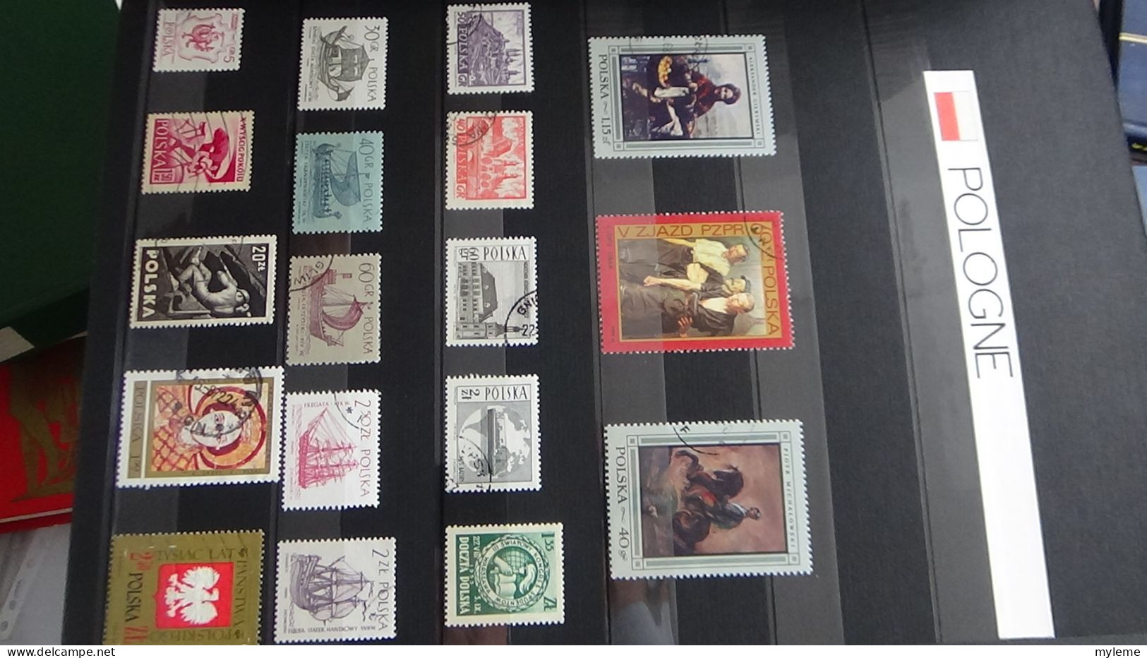 AZ147 Album de timbres oblitérés et *de divers pays + plaquette de timbres ** de France. A saisir !!