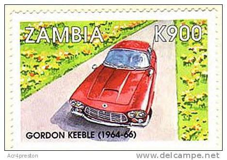 Zm9924 Zambia 1998, Cars, Gordon Keeble (1964-66)  MNH (Car Transport) - Zambia (1965-...)