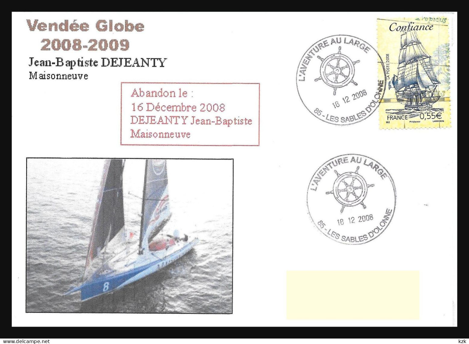 1 19	131/132		Vendée Globe 2008/09	-	Jean Baptiste Dejeanty Sur  Maisonneuve - Sailing