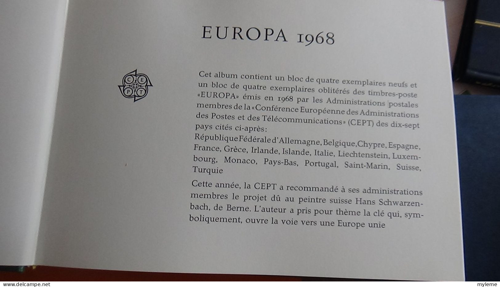 AZ148 Livre De Timbres Europa 1968 En Blocs De 4 ** + Oblitérés. Cote Des Timbres ** 360 Euros A Saisir !! - Verzamelingen (in Albums)