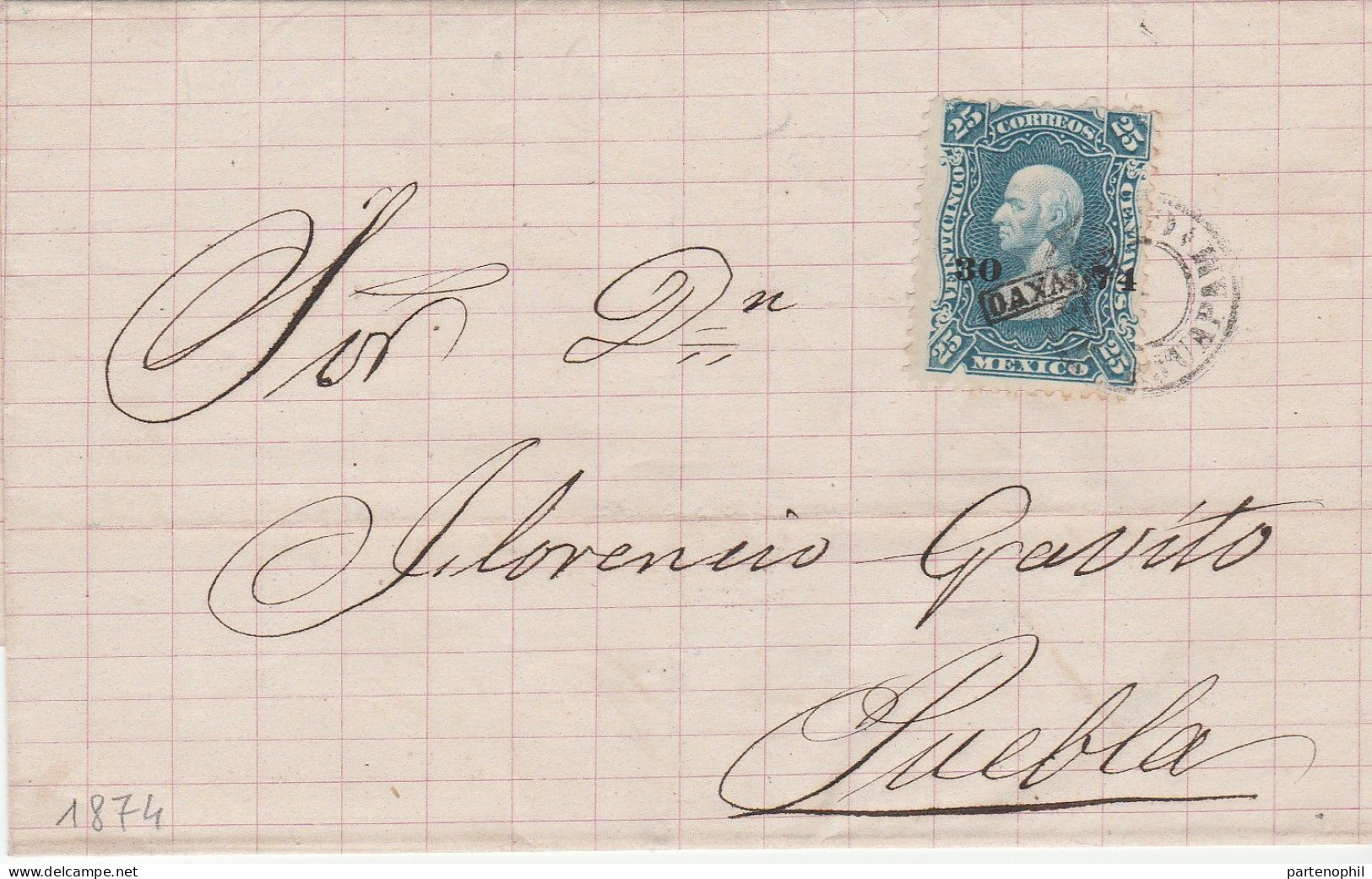 Mexiko Mexico 1874 - Postal History  Postgeschichte - Storia Postale - Histoire Postale - Messico