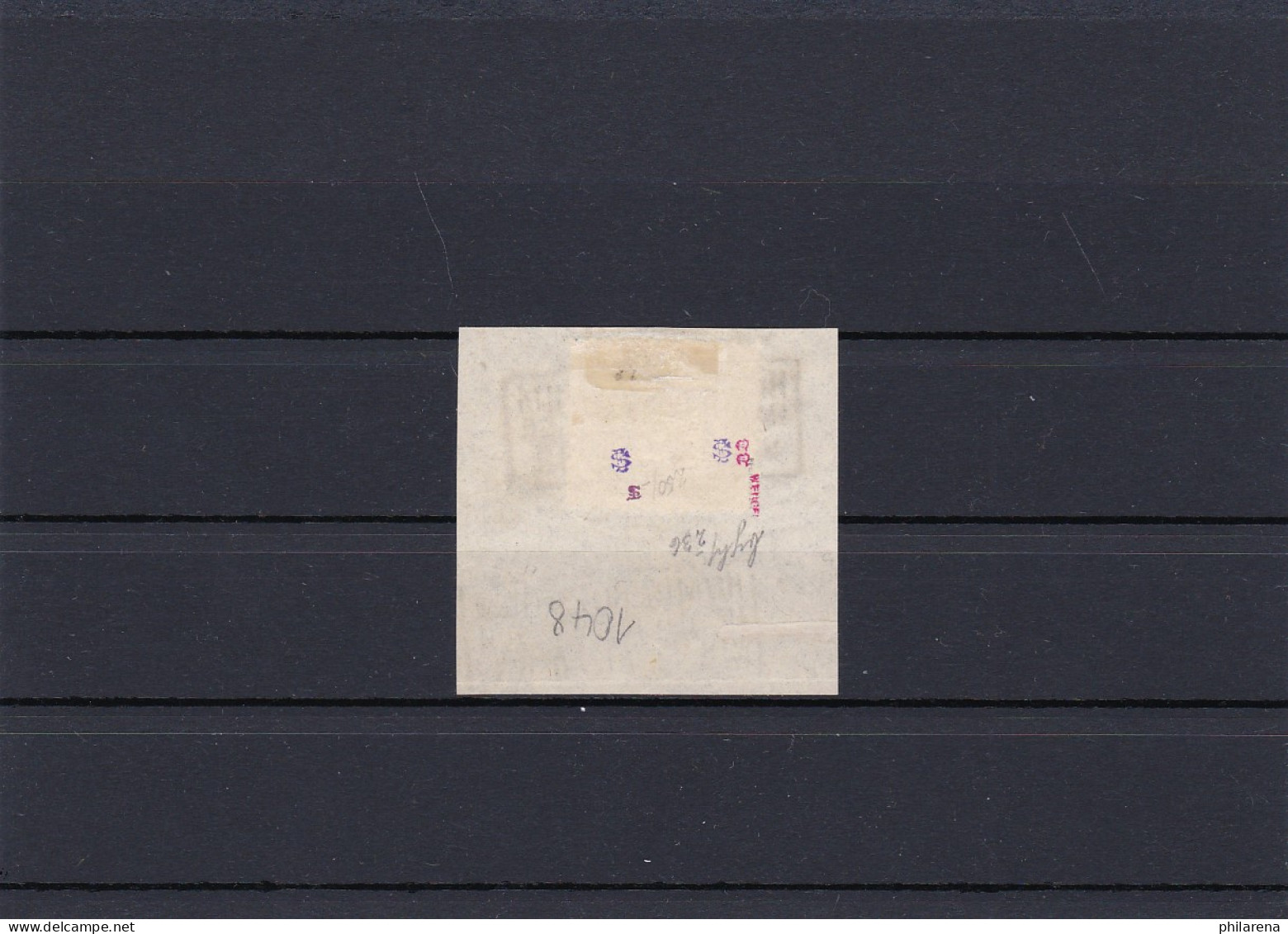 NDP: MiNr. D7, Gestempelt, Briefstück, Signaturen - Usati