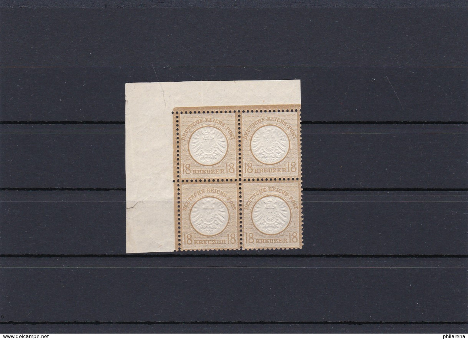Deutsches Reich: MiNr. 28 (Viererblock), Postfrisch **, BPP Attest - Unused Stamps