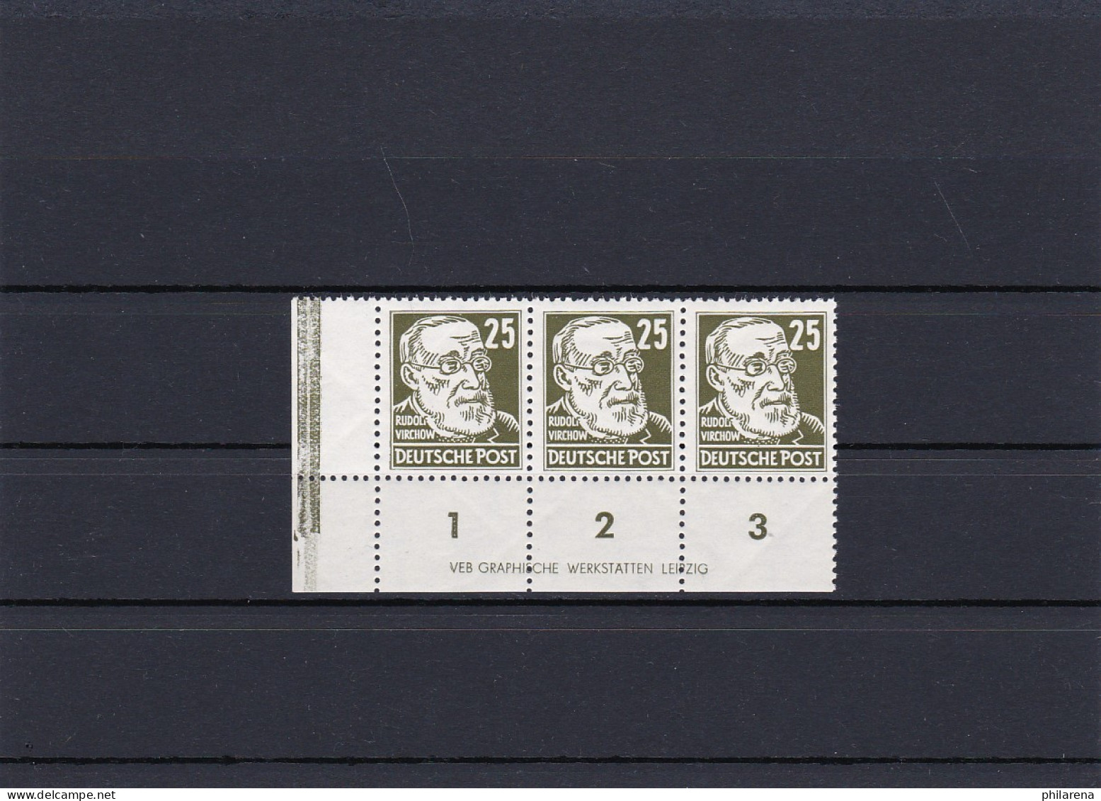 DDR: MiNr. 334 Va XII DZ 1, Eckrand 3er Streifen, Postfrisch ** - Neufs